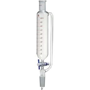 F611425 قمع إضافة Synthware، معادلة الضغط، محبس قياس PTFE، 25 مل، مفصل علوي 14/20 خارجي، مفصل سفلي 14/20 داخلي، فتحة محبس 2 مم in Kuwait