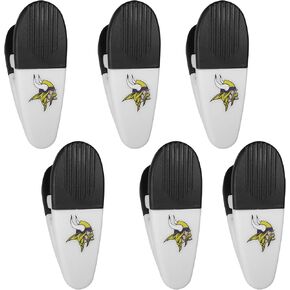 Siskiyou Sports NFL Minnesota Vikings Chip Clip Magnets, 6pk White, One Size
