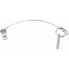 MARINE CITY 304 Grade Stainless Steel Boat Bimini Top Quick Disconnect Pin with Cable 1/4 Inches x 1 Inch Grip for Boats – Marines – Ships – Yachts – Deck Hinges (Pack of 1)