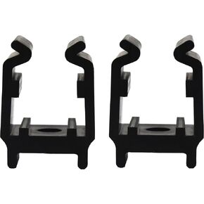 JSP Manufacturing Black Bimini Top Boat Pole Clips 1 inch for Pontoon Bimini Top Support Poles