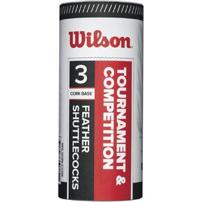 Wilson Feather Shuttlecock (3-Pack), White