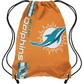 FOCO Miami Dolphins NFL Alternate Color Big Logo Drawstring Backpack - Orange