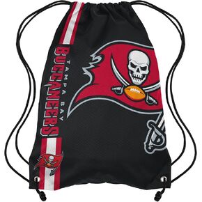 FOCO Tampa Bay Buccaneers NFL Alternate Color Big Logo Drawstring Backpack - Black