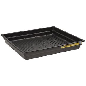 Justrite 28718 EcoPolyBlend Polyethylene Spill Tray, 37-3/4" Width x 5-1/2" Height x 34" Depth, Green