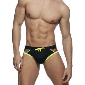 UXH Mens Swimsuit Briefs Padded Swimwear Stitching Sexy Swimming Bikini Board Beach Surfing Swim