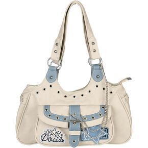 Grunge Hobo Bag Fairy Grunge Shoulder Bag Y2K Vintage Crossbody Bag for Women