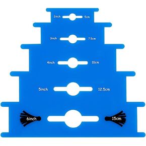 BENECREAT Royal Blue Acrylic Tassel Making Tool (Makes 5 Sizes, 1/1.5/2/2.5/3Inches), Pagoda Shape Hand-Made Tassel Tool, Tassel DIY Maker for Craft Projects, Signs and DIY Projects Making