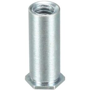uxcell M3 x 0.5mm Pitch Hex Head Carbon Steel Blind Hole Self Clinching Standoff Nuts, Pack of 100