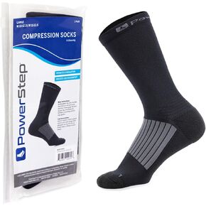 PowerStep Compression Socks for Running & Everyday Support, Circulation Improvement