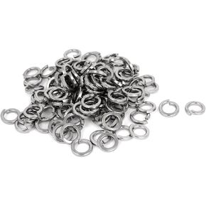 uxcell 5/16-inch 304 Stainless Steel Split Lock Spring Washer Bolt Pad 100pcs