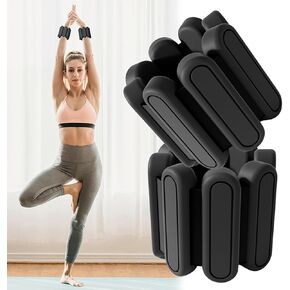 Adjustable Ankle & Wrist Weights, Set of 2（1Lbs Each),YUHUF Wearable Waterproof Silicone Workout Weighted Arm & Leg Weights for Gym,Walking,Jogging,Aerobics,Training Strength,Yoga,Dance, Pilates
