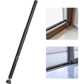 Sliding Door Security Bar,Adjustable 16.5" to 51" Sliding Door Lock & Window Security Bars,1 Inch Heavy Duty Security Door Stopper Jammer for Home,Patio,Apartment,Travel (White)