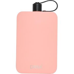 DRNK Stainless Steel Flat Reusable Slim Water Bottle Leak Proof| Non Toxic | BPA Free | 17oz (500ml) [Azure]