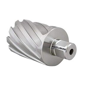 Accusize Industrial Tools 2-1/2'' by 2'' Cutting Depth H.S.S. Annular Cutter with 1 Pc Pilot Pin, 2081-2045Pin