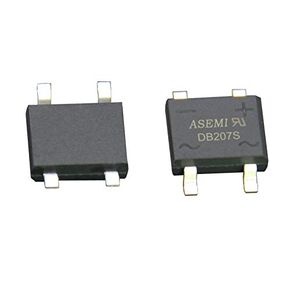(Pack of 20 Pieces) ASEMI DB207S Thin Bridge Rectifier Diode DBS-4 Package SMD 2A1000V for Adapter…