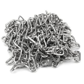 39 Feet x 1/8 Inch 304 Stainless Steel Chain, 12m x 3mm Heavy Duty Chain Links, Rust Proof Coil Chain Metal Utility Decorative Chain for Clothesline, Hanging Swing, Chain Hardware, Load 500lb