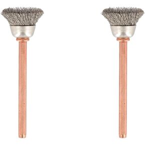 Dremel 531-02 Stainless Steel Brushes (2 Pack), 1/2" Diameter