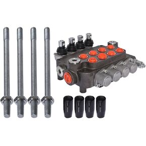 4 بكرة صمام التحكم الهيدروليكي 21 GPM 3600 PSI SAE صمام التحكم الهيدروليكي الاتجاهي صمام هيدروليكي مزدوج الفعل لخزانات الجرارات والرافعات in Kuwait