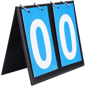 Akozon basketball flip score, Score Counter for Table Tennis board corn Basketball (4 Digit Red Blue) Portable Flip Sports Scoreboard (two-digit scoreboard)