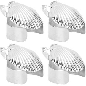 Candle Snuffer Automatic Fire Extinguishing Snuffer Shell Candle Wick Snuffer Stopper 4pcs, Sturdy Iron Candle Flame Snuffer Clip On Candle Extinguisher for Put