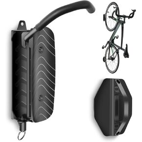 MILADO Swivel Bike Wall Mount,Bike Rack,Bike Hooks For Garage,Bike Hanger Wall Mount,Space Saving Wall Bike Rack,Mountain Bike Wall Mount Bike Rack Holds Up To 66lbs (2 PACK)