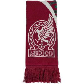 adidas unisex-adult Mexico Soccer Scarf Team Collegiate Burgundy/Dark Green/Linen Green OSFM in Saudi Arabia