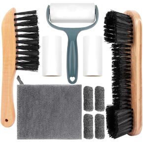 CONLI 10 Pcs Pool Cleaning Kit Billiards Pool Accessories Solid Wood Pool Table Brush Rail Brush Billiards Cleaning Tools for Pool Table Felt
