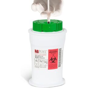 6-Pack Voyager® Syringe Needles Clipper and Disposal Container,Needle Disposal Containers Home and Hospital Use,Compatible with 1/3cc, 1/2cc, 1cc Insulin Syringes,With Lancet Deposit Slot
