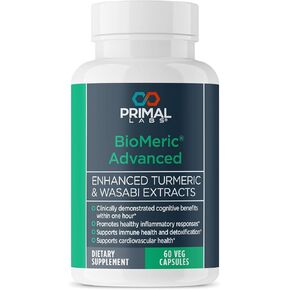 BioMeric Advanced - with Turmeric Curcumin and Wasabi Extracts - 60 Capsules