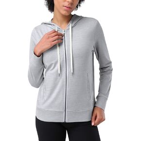 Pioneer Camp Women's Full Zip Up Workout Hoodie Soft Lightweight Hooded Sweatshirts Sweat Jacket Athletic Gym Yoga Casual
