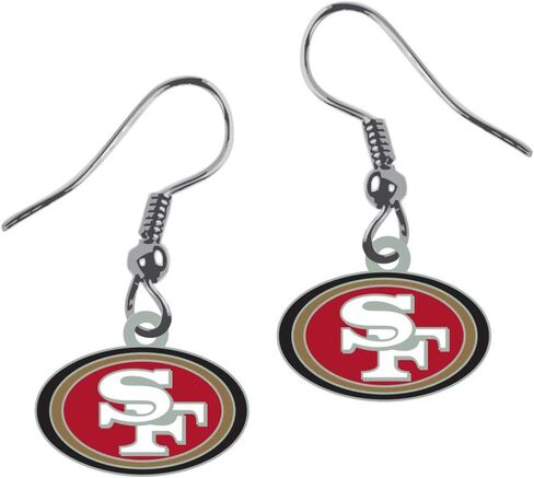 أقراط NFL San Francisco 49ers للجنسين SAN FRANCISCO 49ERS J-HOOK LOGOsan francisco 49ers أقراط بشعار j-hook، أحمر، صغير in Kuwait