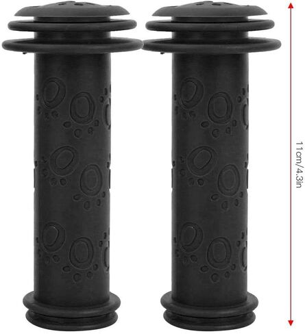 1 Pair Children Handlebar Grips High Strength Kids Bike Tricycle Sco0oter Non Skid Hand Grips(Black) in Saudi Arabia