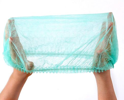 ZOENHOU 300 قطعة من شبكات القبعة الخضراء مقاس 53.34 سم، شبكات شعر مرنة خفيفة الوزن، قبعة للاستعمال مرة واحدة لخدمة الطعام، ومستحضرات التجميل، والجمال، والمطبخ، والصناعات المنزلية، والمستشفى in Kuwait