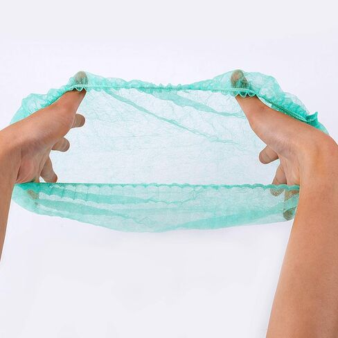 ZOENHOU 300 قطعة من شبكات القبعة الخضراء مقاس 53.34 سم، شبكات شعر مرنة خفيفة الوزن، قبعة للاستعمال مرة واحدة لخدمة الطعام، ومستحضرات التجميل، والجمال، والمطبخ، والصناعات المنزلية، والمستشفى in Kuwait