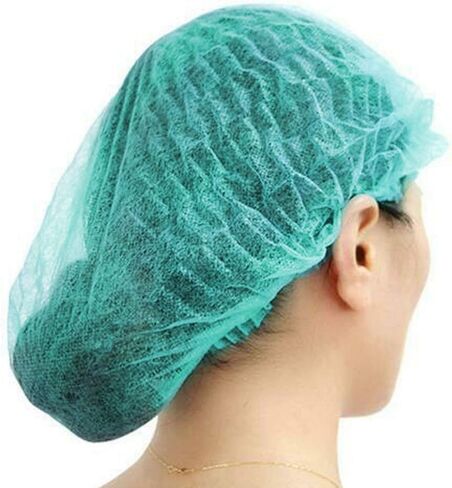 ZOENHOU 300 قطعة من شبكات القبعة الخضراء مقاس 53.34 سم، شبكات شعر مرنة خفيفة الوزن، قبعة للاستعمال مرة واحدة لخدمة الطعام، ومستحضرات التجميل، والجمال، والمطبخ، والصناعات المنزلية، والمستشفى in Kuwait