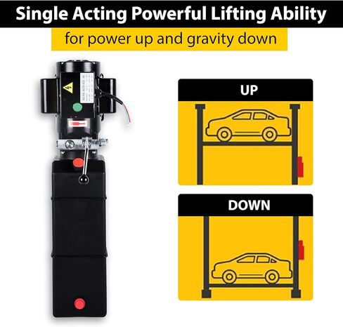 مضخة هيدروليكية سعة 3.7 جالون 220 فولت 3 HP 2950 PSI وحدة الطاقة الهيدروليكية لرفع السيارة بعمودين و4 in Saudi Arabia