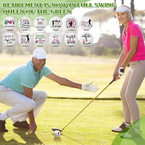 12 Pcs Golf Retirement Gifts for Men Women Funny Golf Balls Retirement Golf Balls Set for Dad Mom Son Boss Coworker Employee Husband Grandpa Golfers Lovers Birthday in Saudi Arabia