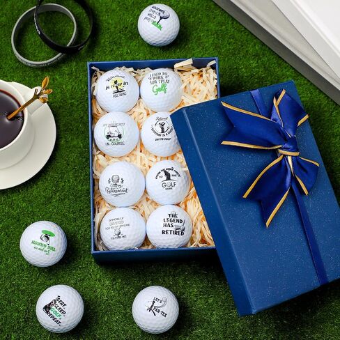 12 Pcs Golf Retirement Gifts for Men Women Funny Golf Balls Retirement Golf Balls Set for Dad Mom Son Boss Coworker Employee Husband Grandpa Golfers Lovers Birthday in Saudi Arabia