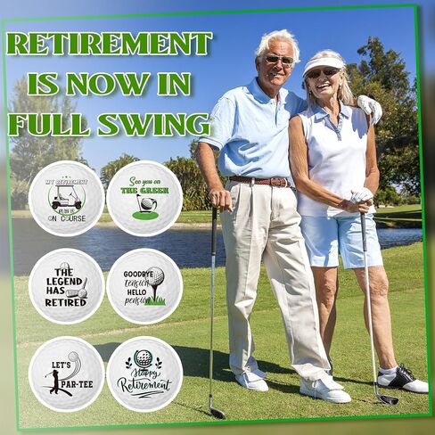 12 Pcs Golf Retirement Gifts for Men Women Funny Golf Balls Retirement Golf Balls Set for Dad Mom Son Boss Coworker Employee Husband Grandpa Golfers Lovers Birthday in Saudi Arabia