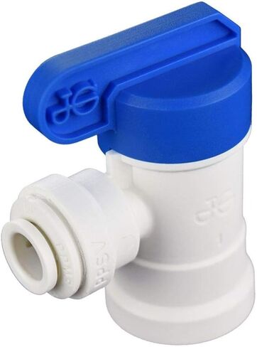 John Guest 3/8 Inch O.D. Tube Size x 1/4 Inch NPTF Speedfit to Female Shut Off Valve, Push to Connect Plastic Plumbing Fitting, PPSV501222WP in Saudi Arabia