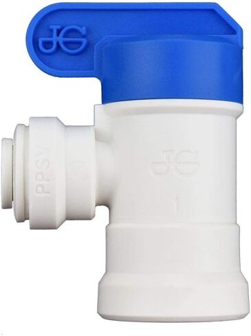 John Guest 3/8 Inch O.D. Tube Size x 1/4 Inch NPTF Speedfit to Female Shut Off Valve, Push to Connect Plastic Plumbing Fitting, PPSV501222WP in Saudi Arabia