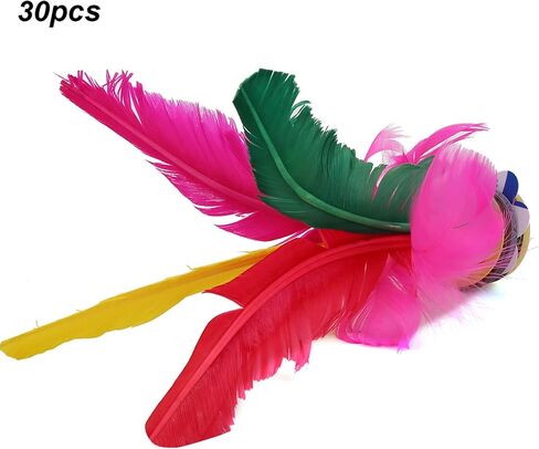 Topyond Colorful Chinese Jianzi Set - 30Pcs Kick Shuttlecock for Outdoor Foot Sports and Exercise Game in Saudi Arabia