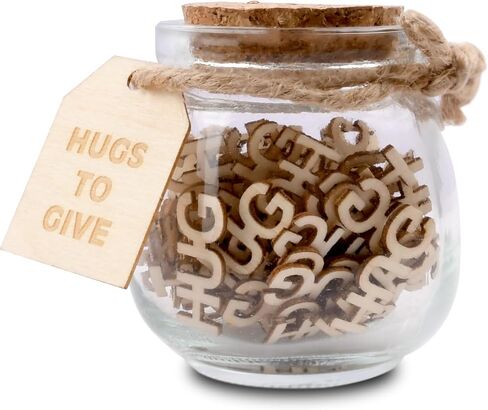 VeoeV Hugs in a Jar, Hugs to Give, Thinking of You Gifts for Mother, Father, Jar of Hugs Gift for Valentine's Day, Anniversary, Chrismas, Holiday, Birthday, Mother's Day, Father's Day… in Saudi Arabia