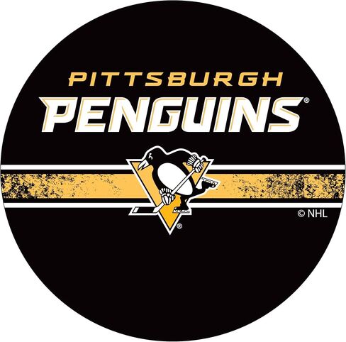 Trademark Gameroom NHL Pittsburgh Penguins Chrome Bar Stool with Swivel in Saudi Arabia
