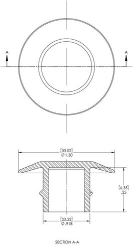Caplugs ZIB161AA1 Plastic Push-in-Plug. PIP-1, PE-LD, to fit SAE Thread Size 1" to fit NPT Thread Size 3/4", Black (Pack of 100) in Saudi Arabia