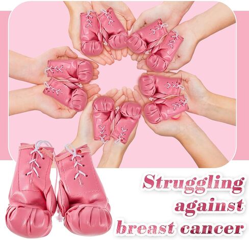 20 زوجًا من قفازات الملاكمة الوردية الصغيرة من Nosiny، ملحقات الملاكمة للتوعية بسرطان الثدي، قفازات قتال الملاكمة الصغيرة لمرآة السيارة، تعليق اللكم، ألعاب الملاكمة المزخرفة، هدايا حفلات الملاكمة in Kuwait