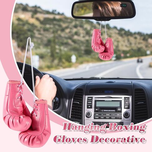 20 زوجًا من قفازات الملاكمة الوردية الصغيرة من Nosiny، ملحقات الملاكمة للتوعية بسرطان الثدي، قفازات قتال الملاكمة الصغيرة لمرآة السيارة، تعليق اللكم، ألعاب الملاكمة المزخرفة، هدايا حفلات الملاكمة in Kuwait