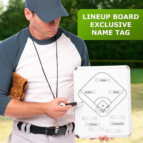 30Pcs 0.5 x 2.35 inch Baseball Lineup Magnets,Writable Replacement Name Strips Repeatable Coac-hing Board Number Name Tags Dry Erase Labels for Calendar Home Office(white) in Saudi Arabia