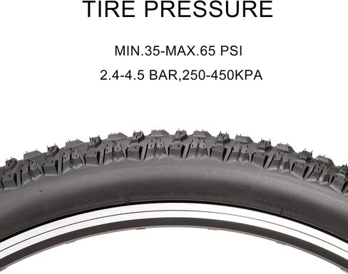 Replacement Bike Tire -26’’x1.95’’,26’’x2.25’’, 27.5’’x2.1’’, 27.5’’x2.2’’, and 29’’x2.2’’ Durable Folding Mountain Bike Tire - 60 TPI Bicycle Tires with Inner Tubes and Tire Levers in Saudi Arabia