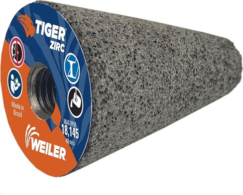 Weiler 68365 Tiger ZIRC Type 17 مخروط طحن محمول ذو طرف دائري، Z20-S، 2 بوصة × 3 بوصة × 5/8-11، (عبوة من 12 قطعة) in Saudi Arabia